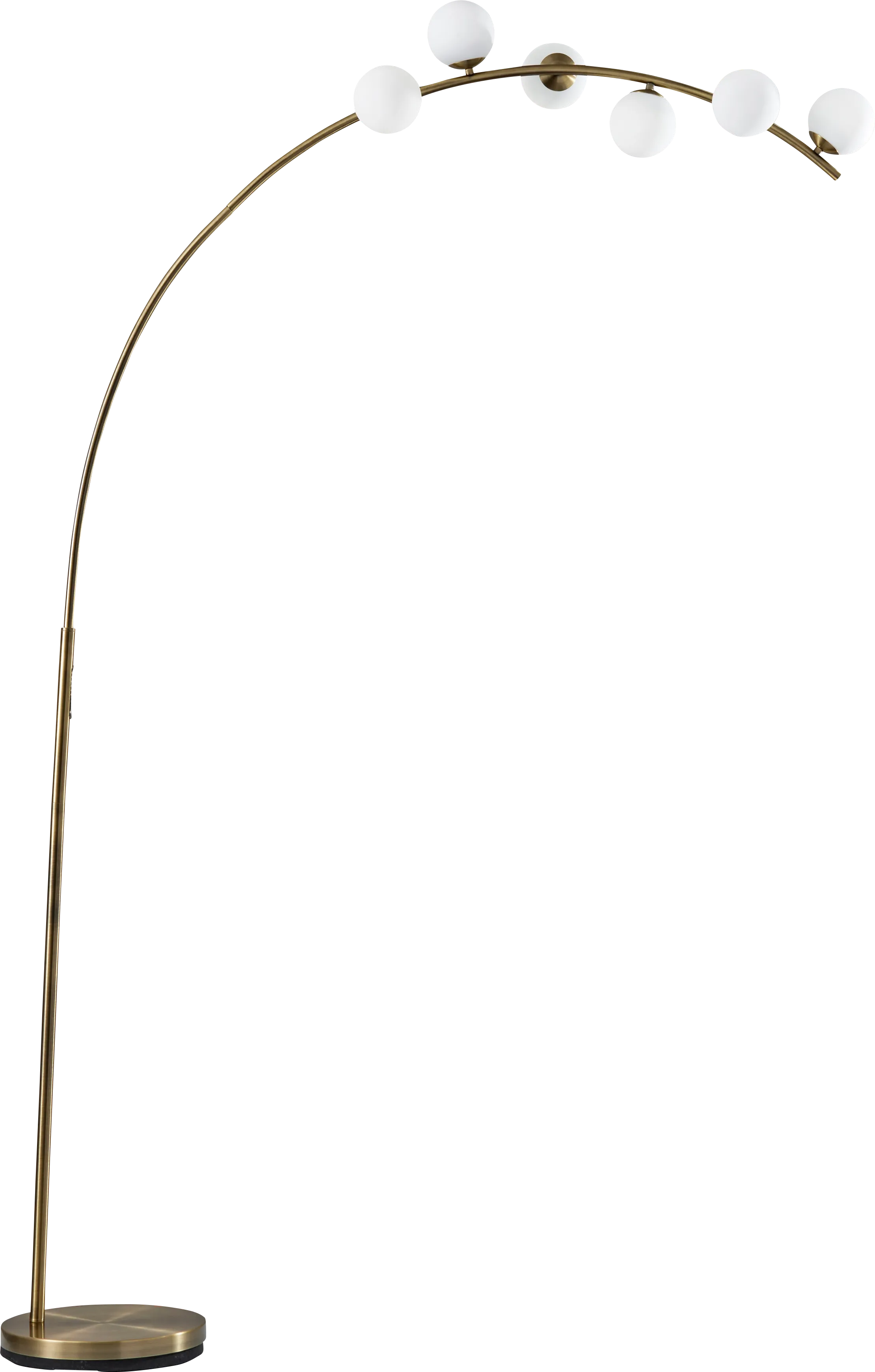Arden Sea Brass Arc Floor Lamp - Thumbnail - Image 1