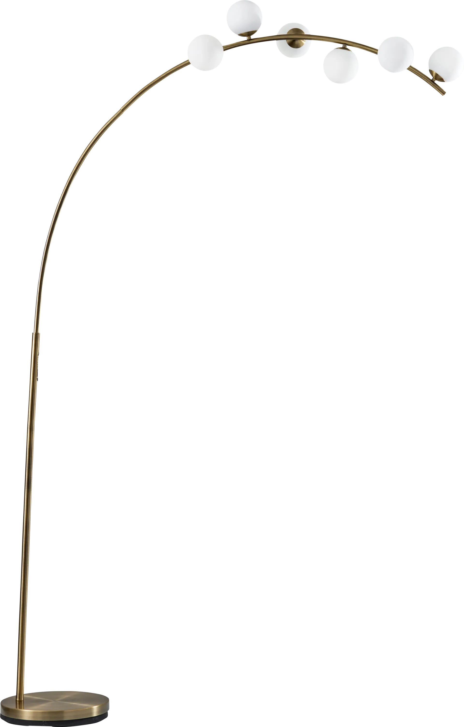 Arden Sea Brass Arc Floor Lamp - Image 1