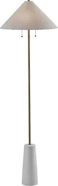 Molena Shores White Floor Lamp