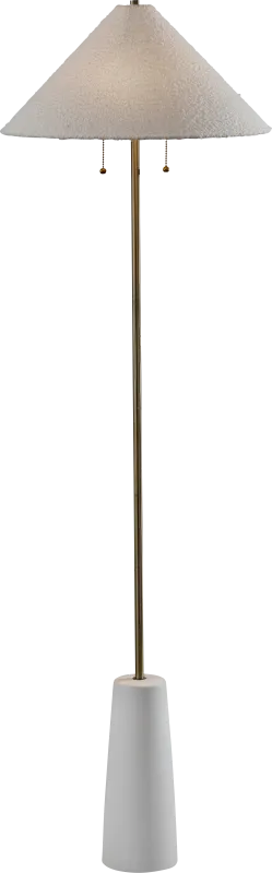 Molena Shores White Floor Lamp