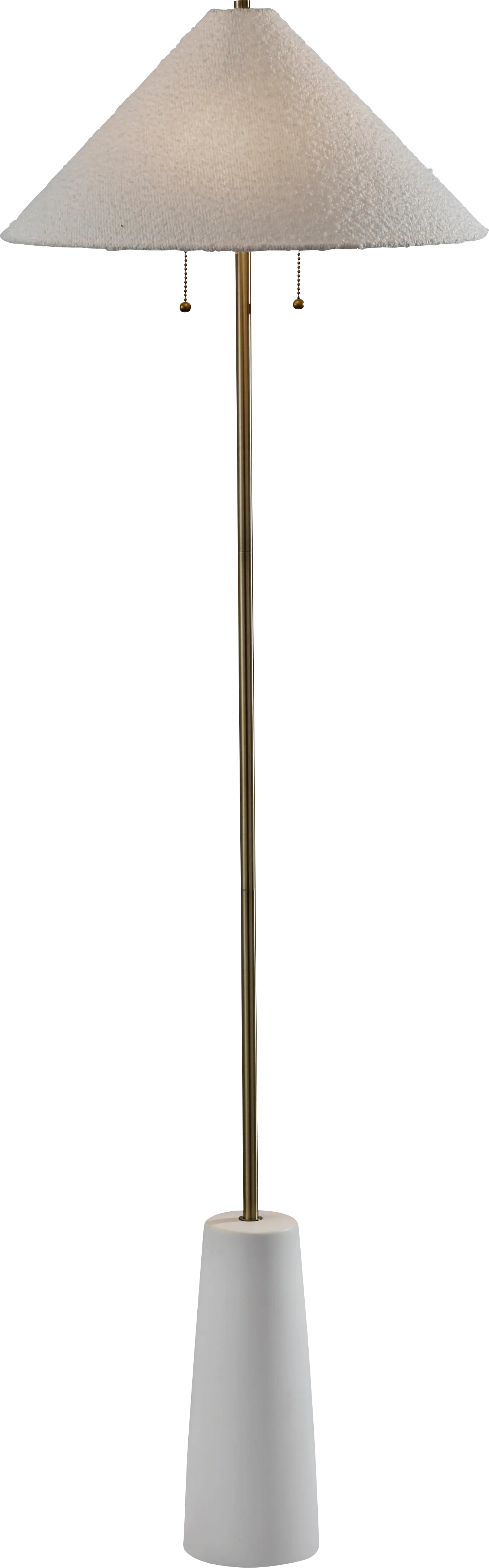 Molena Shores White Floor Lamp