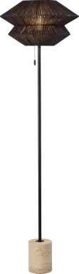 Traverse Drive Black Floor Lamp