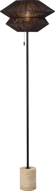 Traverse Drive Black Floor Lamp