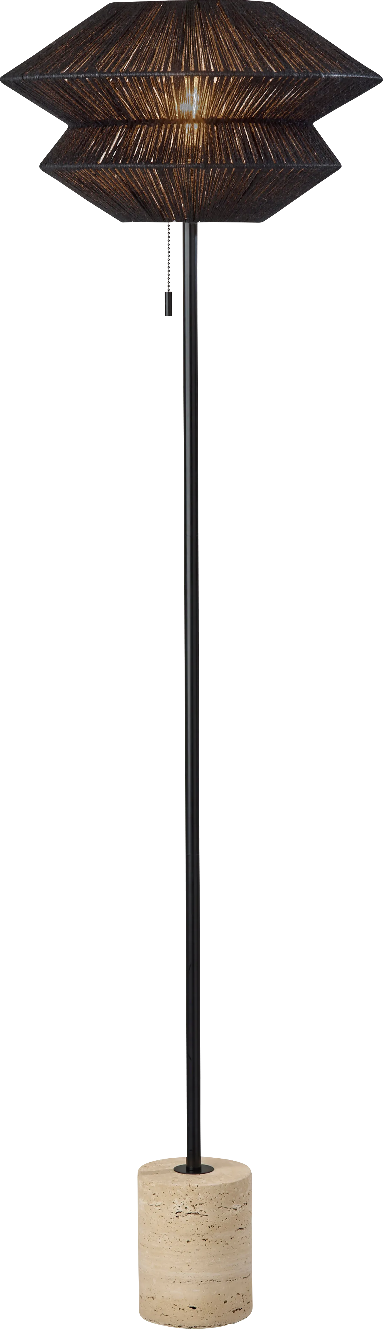 Traverse Drive Black Floor Lamp - Image 1