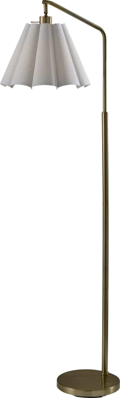 Hillview Lake Brass Floor Lamp