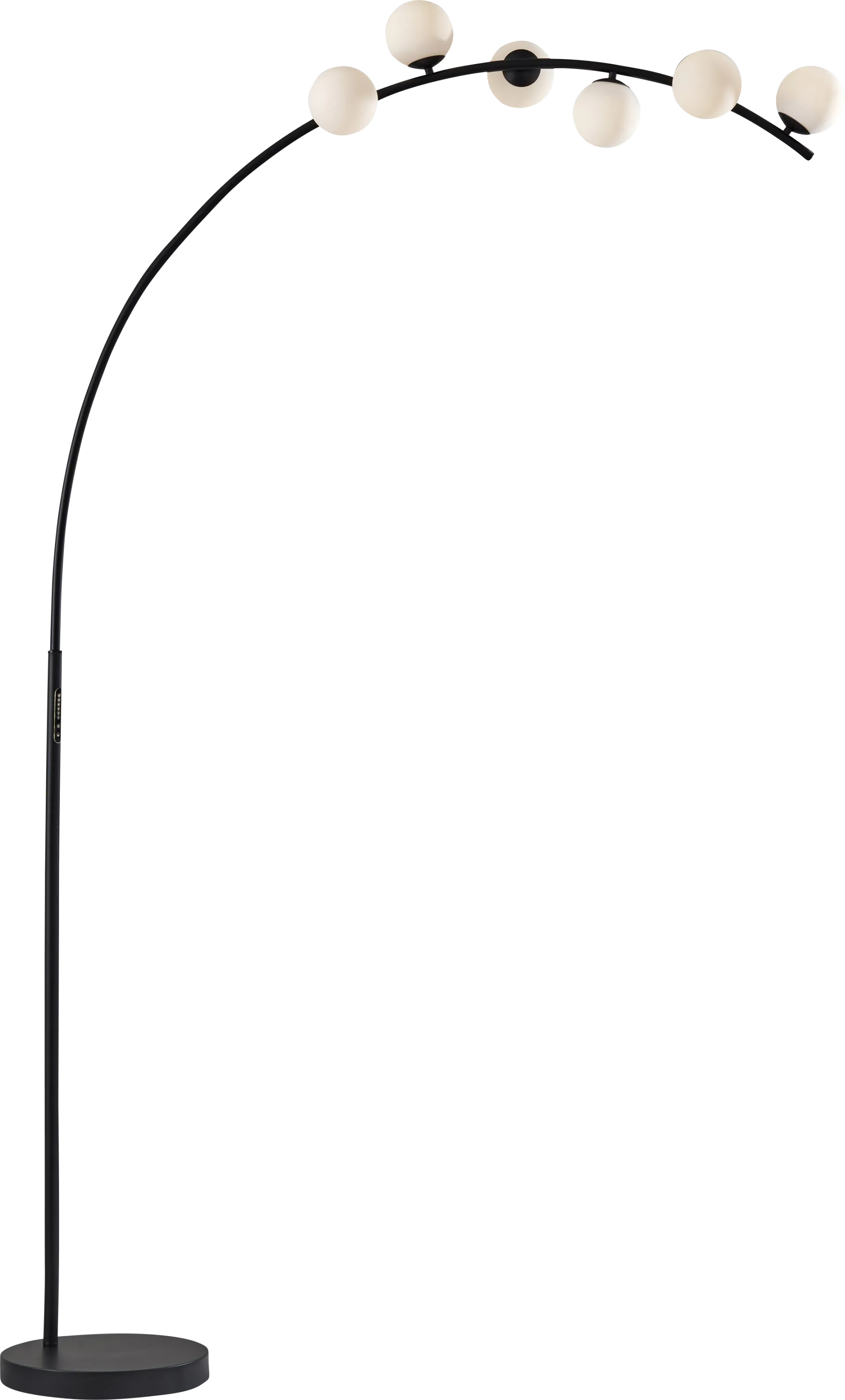 Arden Sea Black Arc Floor Lamp - Image 1