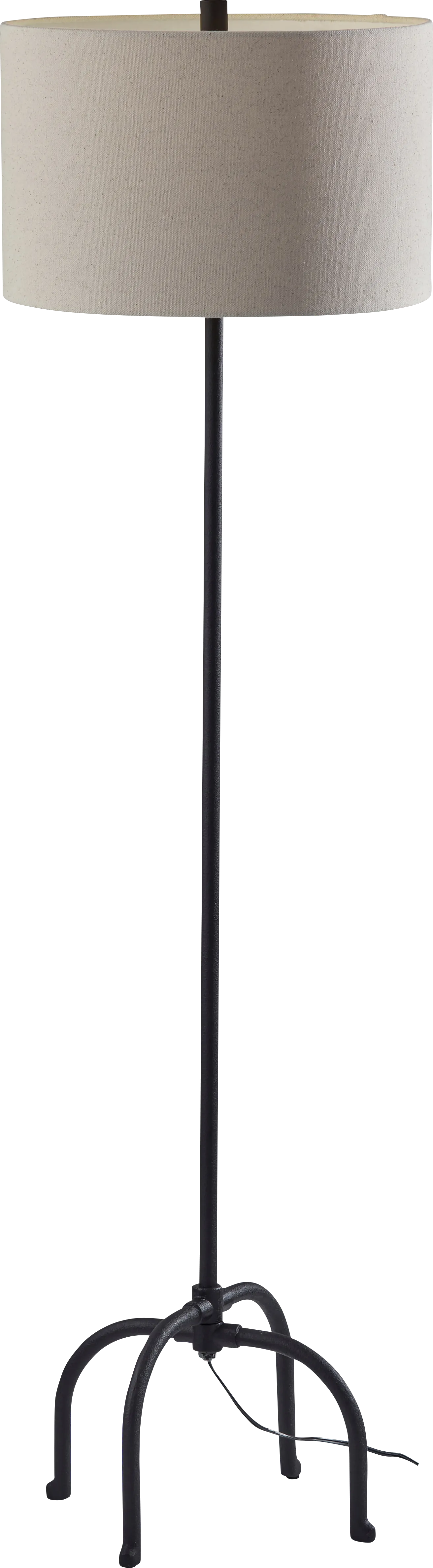 Dumfries Drive Black Floor Lamp - Image 1