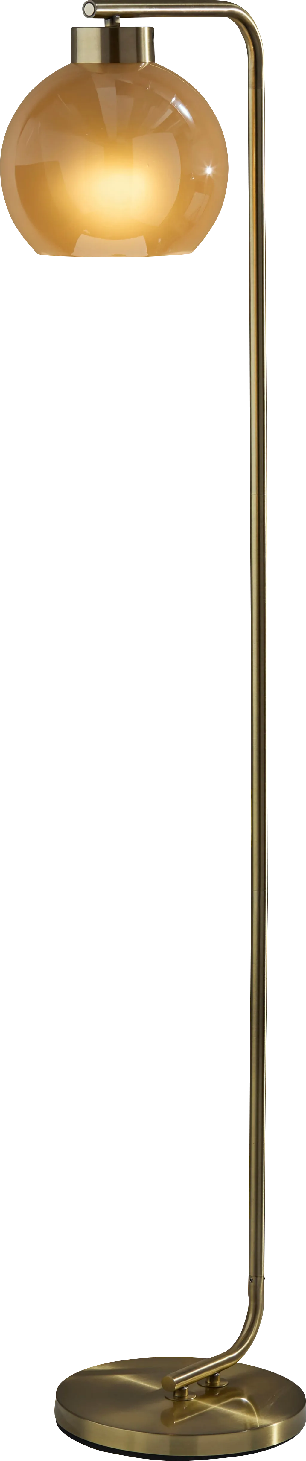 Clarion Hollow Brass Floor Lamp - Image 1