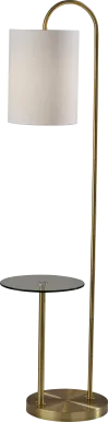 Anthon Hollow Brass Floor Lamp