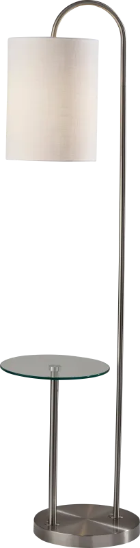Anthon Hollow Silver Floor Lamp