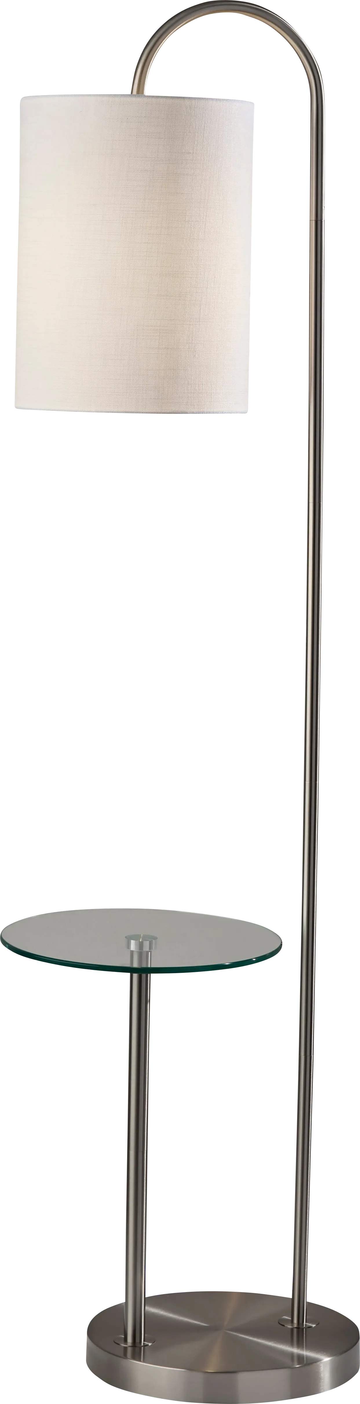 Anthon Hollow Silver Floor Lamp - Image 1