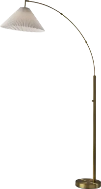Mcclellan Vista Brass Arc Floor Lamp