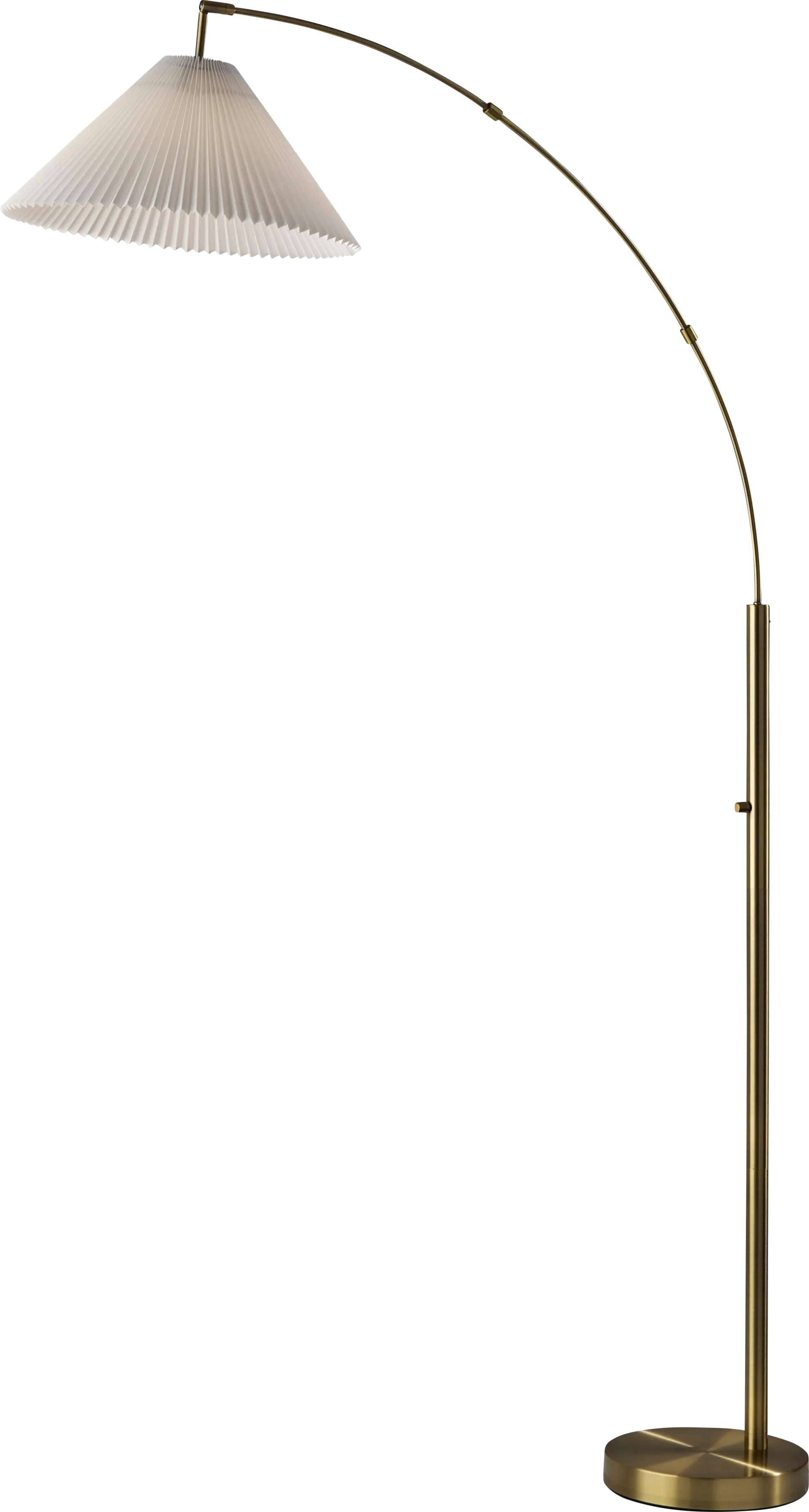 Mcclellan Vista Brass Arc Floor Lamp - Image 1