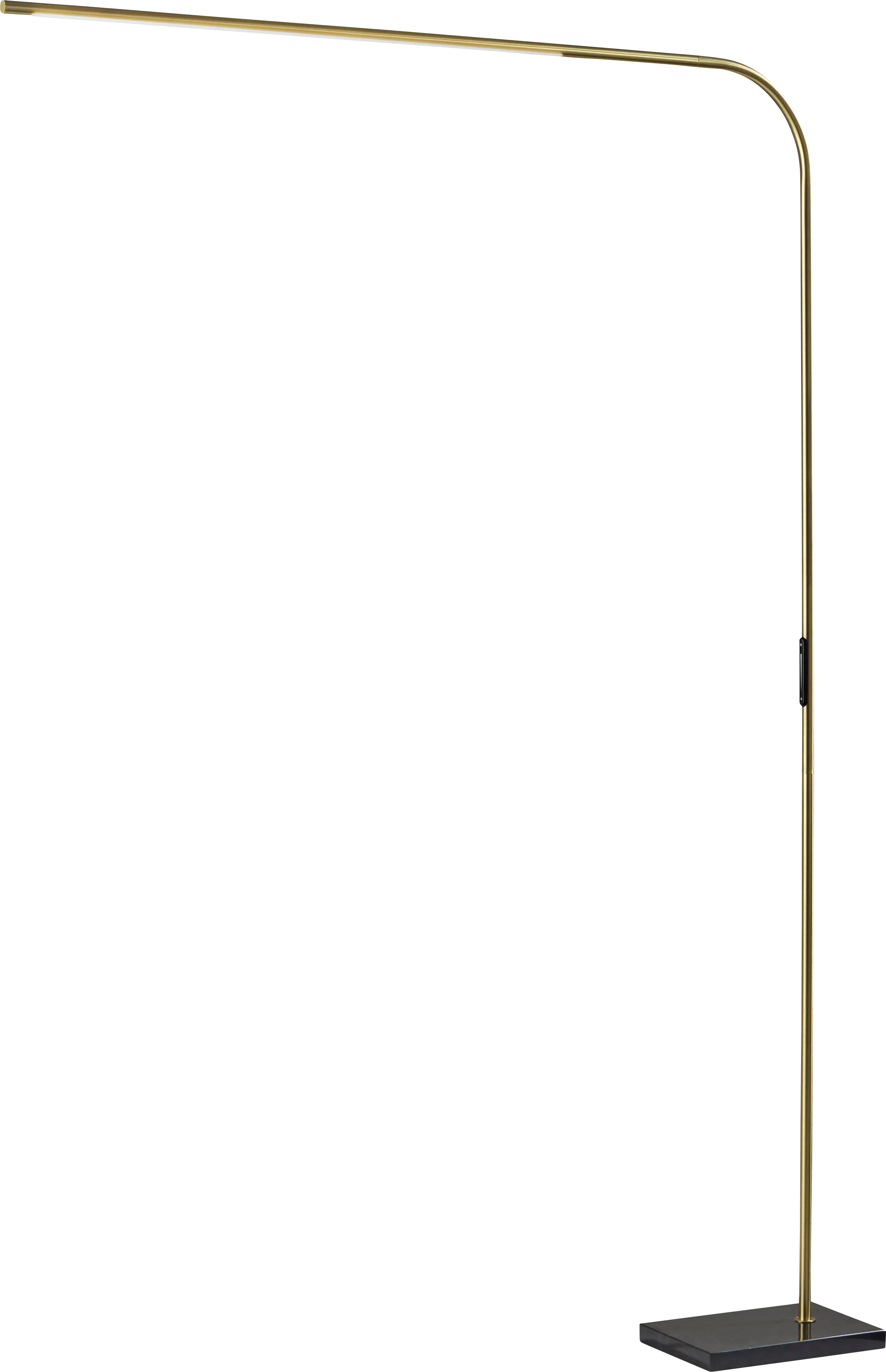 Linzee Club Brass Floor Lamp - Thumbnail - Image 1