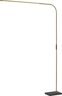 Linzee Club Brass Floor Lamp