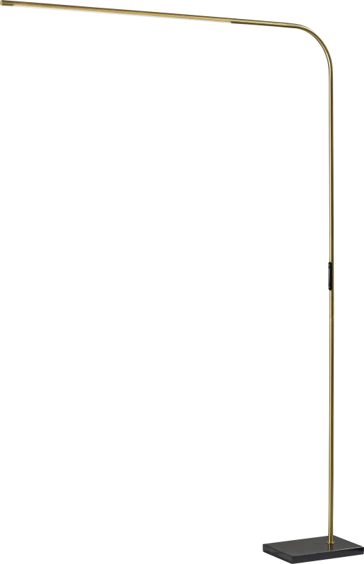 Linzee Club Brass Floor Lamp