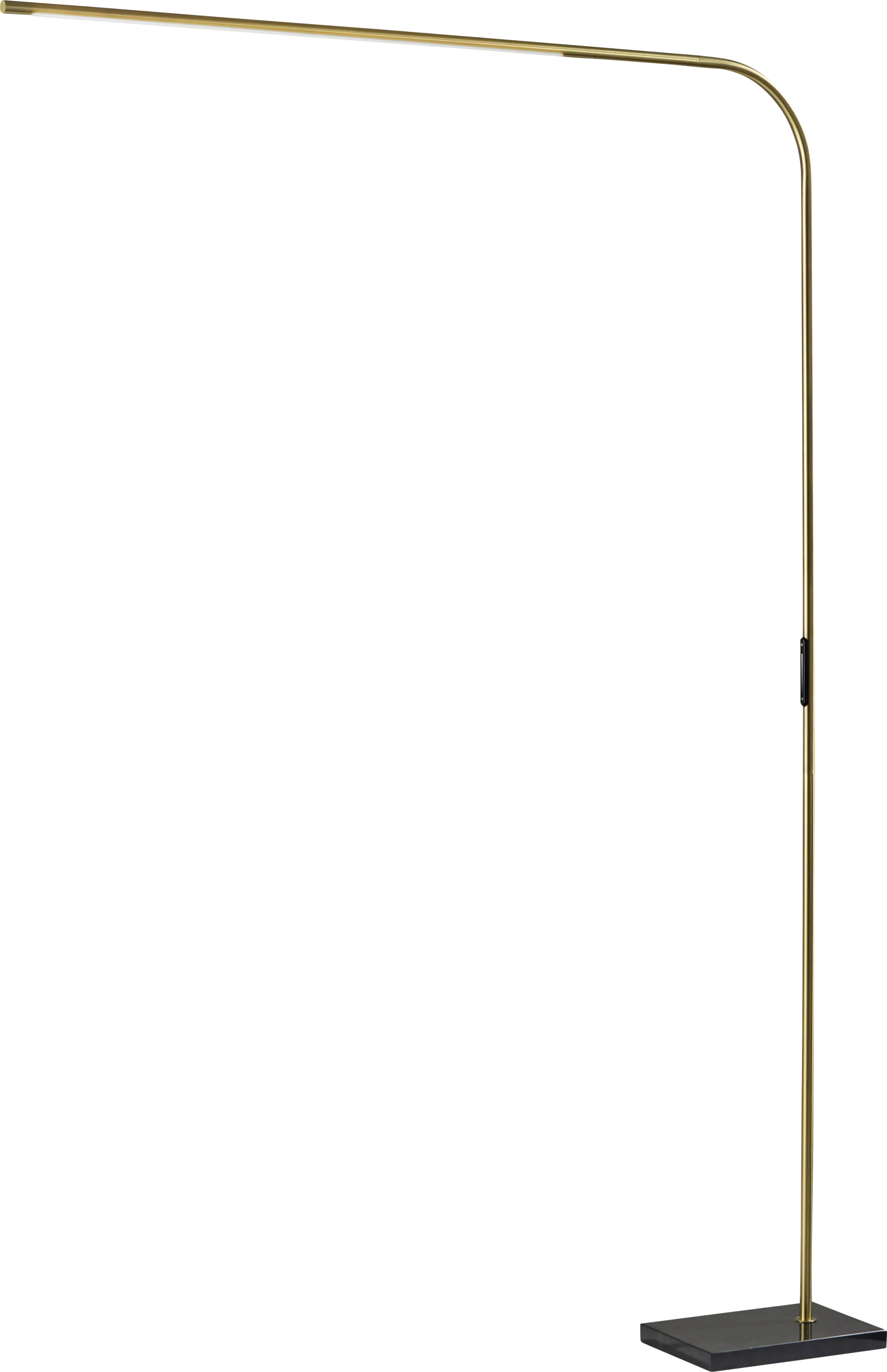 Linzee Club Brass Floor Lamp - Image 1