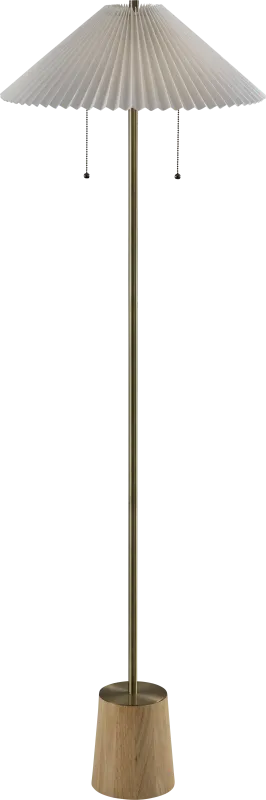 Marjorie Way Brass Floor Lamp