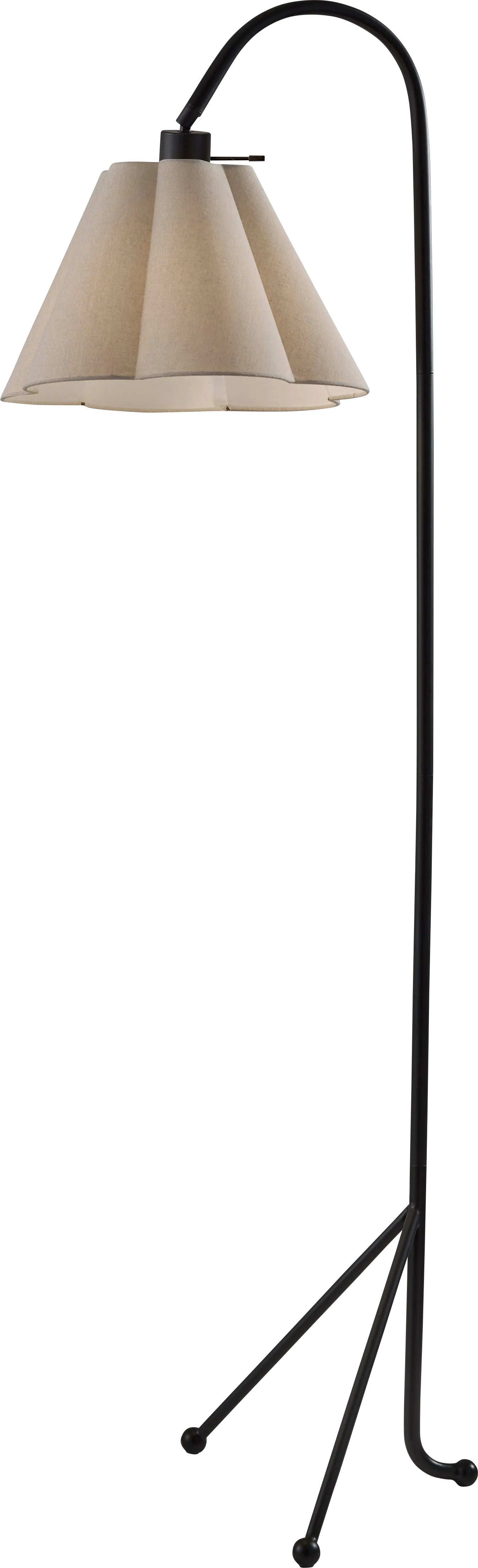 Annott Shores Black Floor Lamp - Image 1