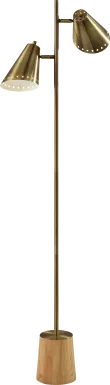 Yosomite Street Brass Floor Lamp