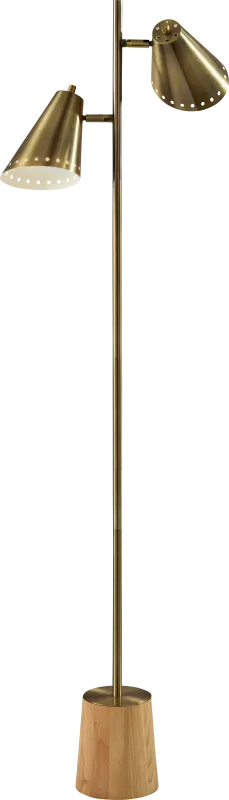 Yosomite Street Brass Floor Lamp