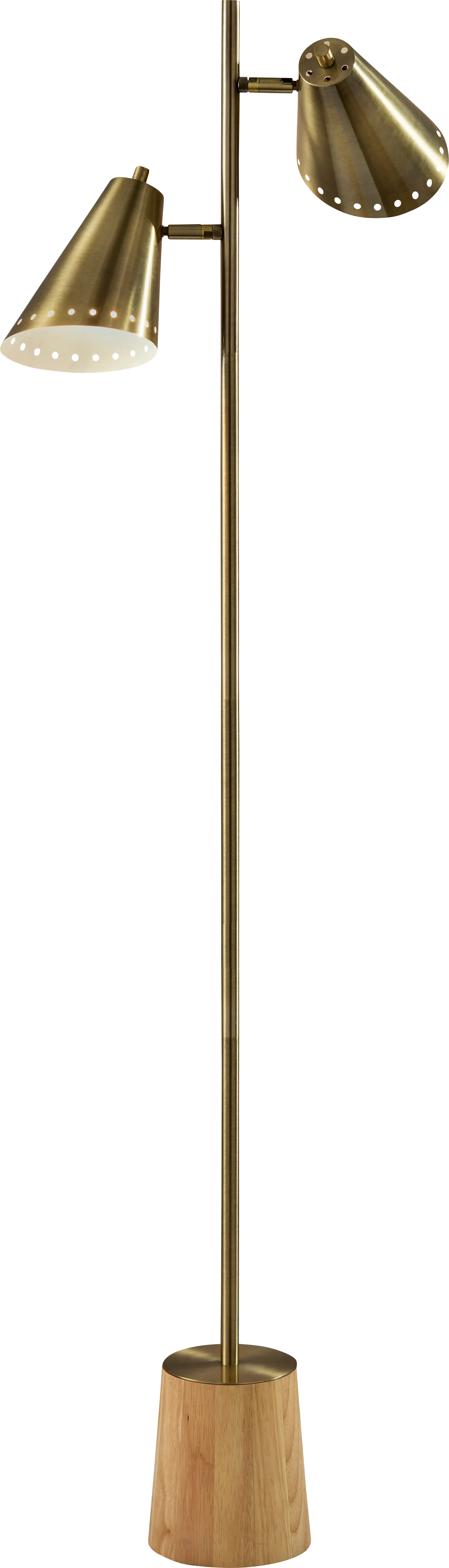 Yosomite Street Brass Floor Lamp - Image 1