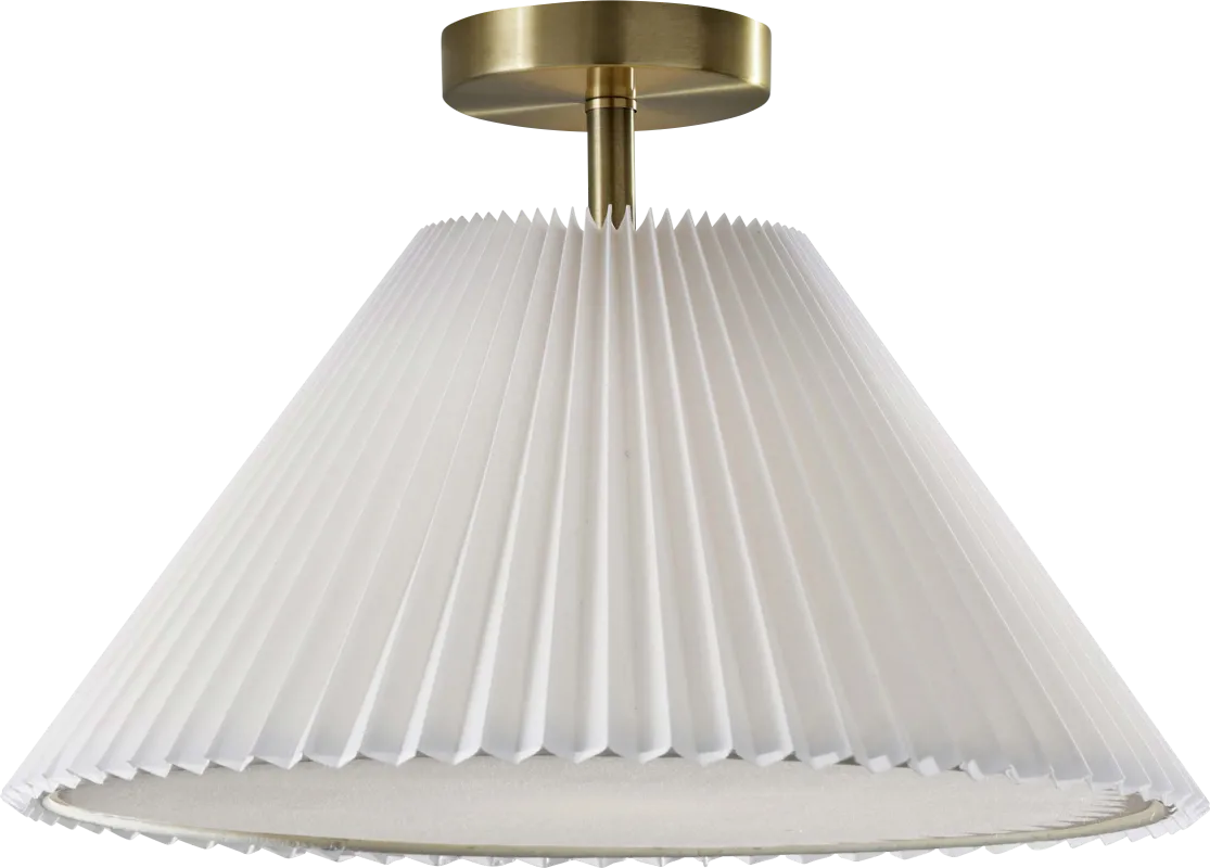 Dwyer Point Brass Flush Mount