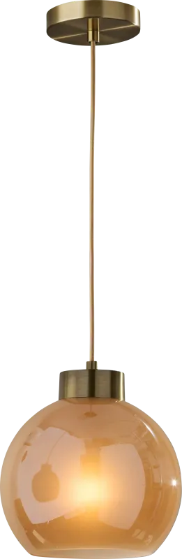 Clarion Hollow Brass Pendant