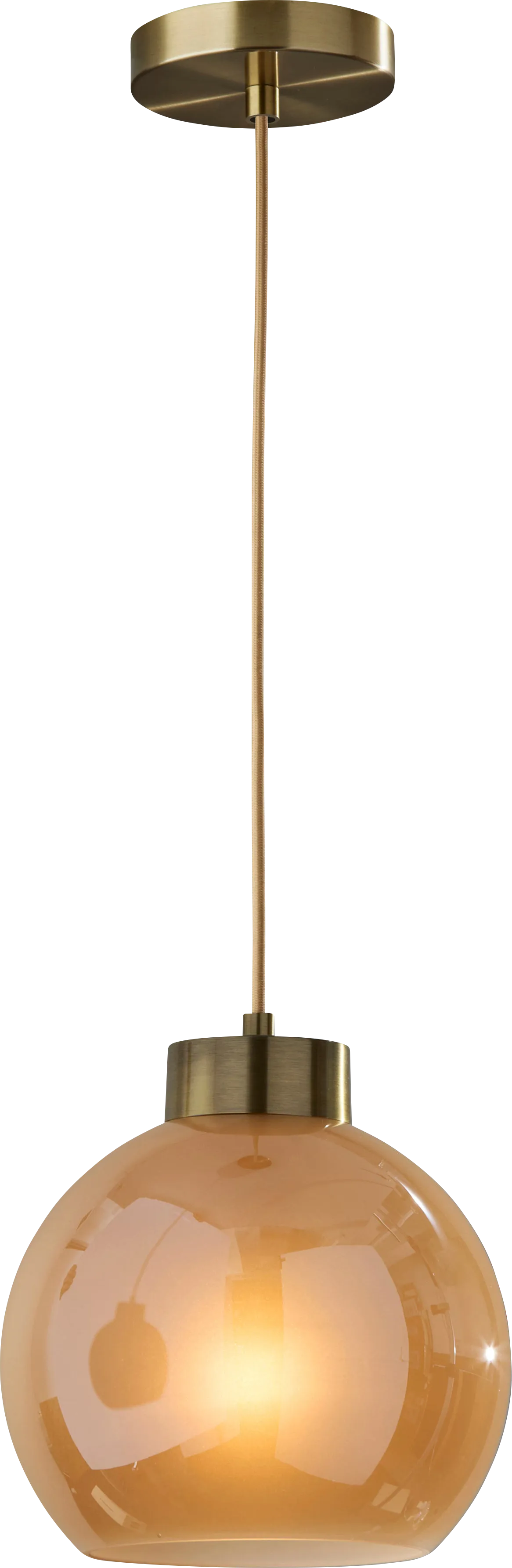 Clarion Hollow Brass Pendant - Image 1