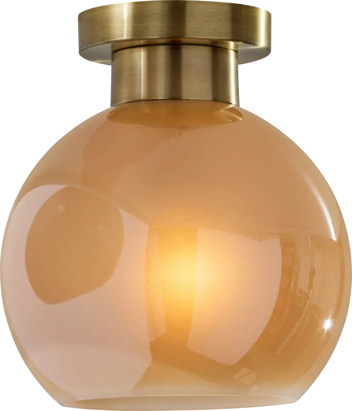 Clarion Hollow Brass Flush Mount