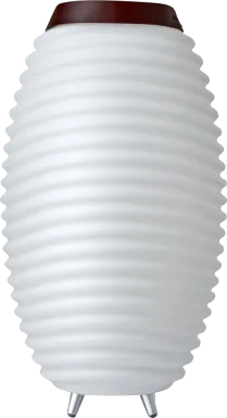 Hobson Court White Outdoor Lamp