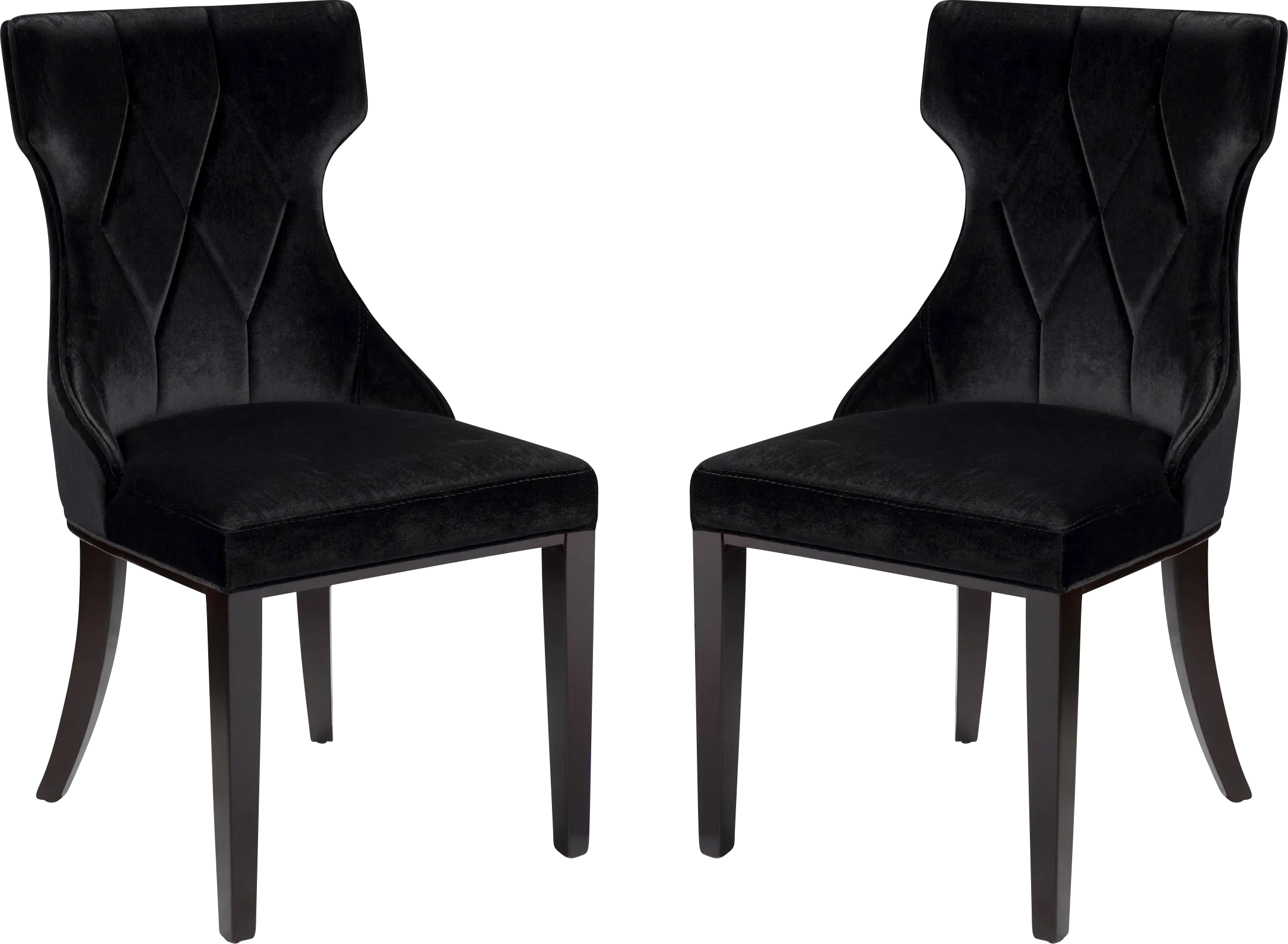 Worlddale Black Side Chair, Set of 2 - Thumbnail - Image 1