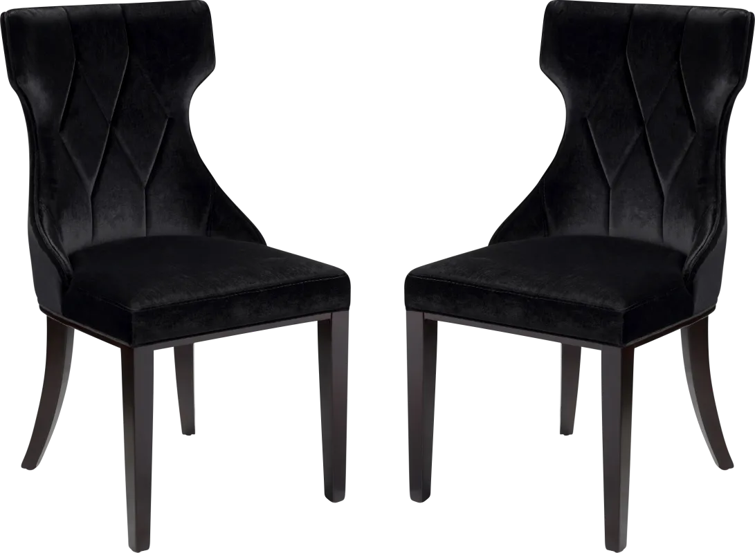 Worlddale Black Side Chair, Set of 2