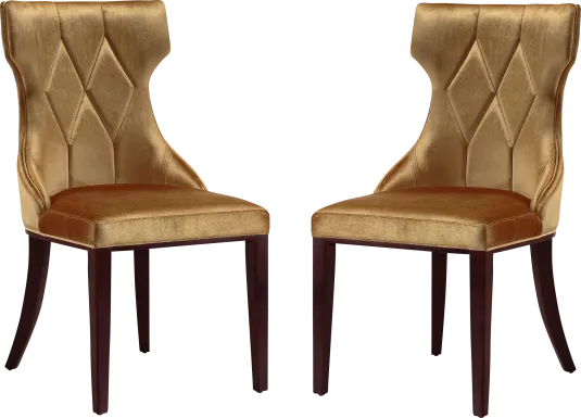 Worlddale Gold Side Chair, Set of 2