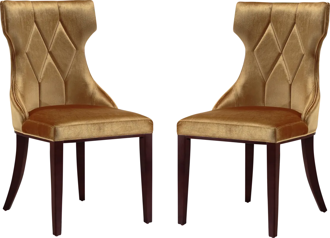 Worlddale Gold Side Chair, Set of 2