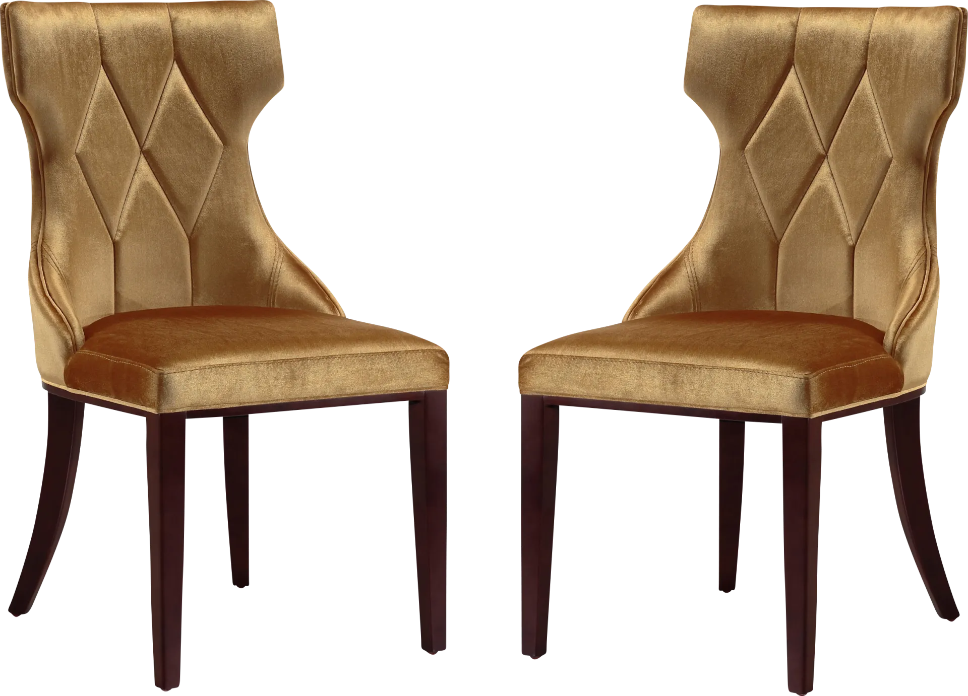 Worlddale Gold Side Chair, Set of 2 - Image 1