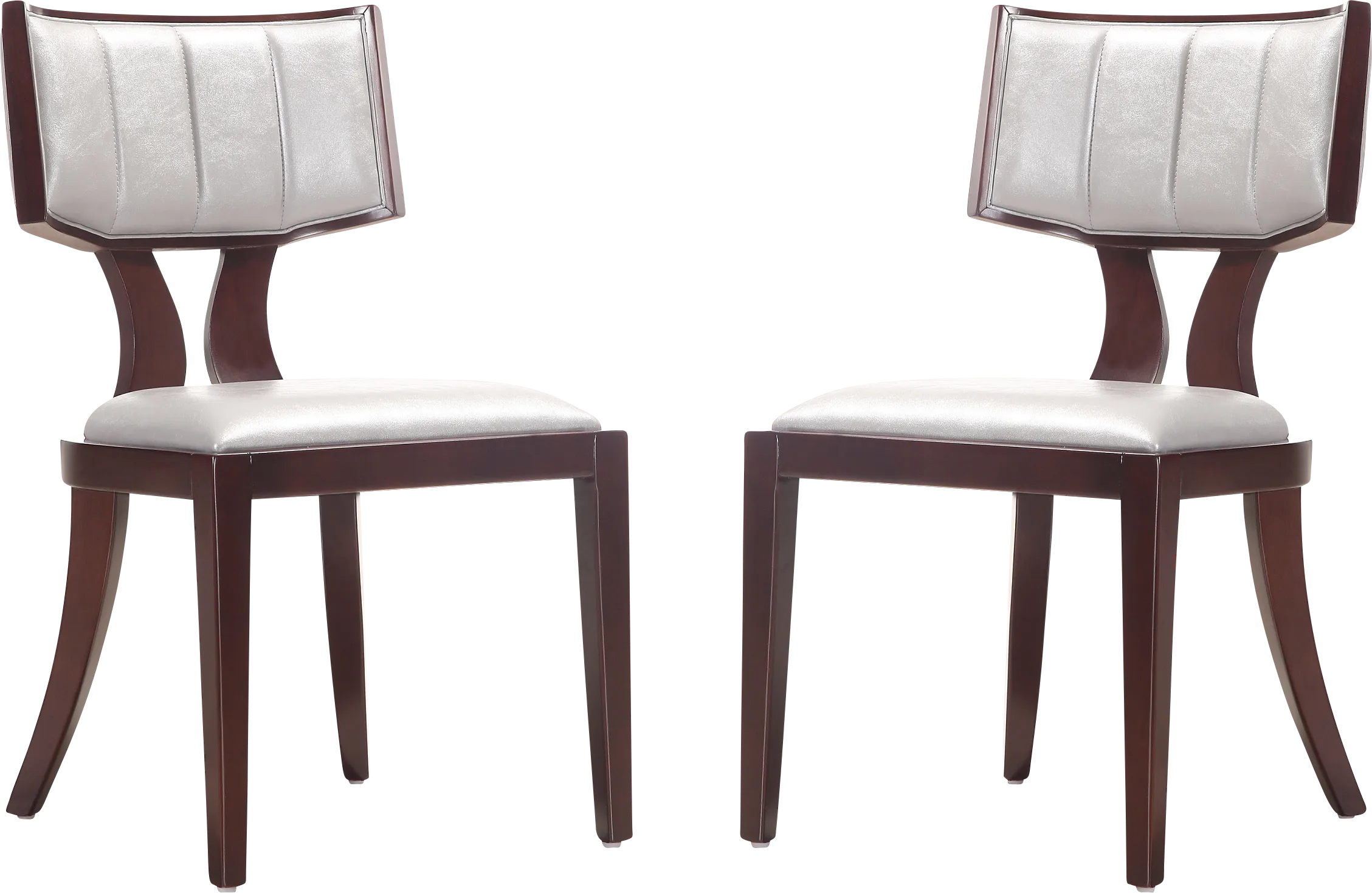 Bullnite Silver Side Chair, Set of 2