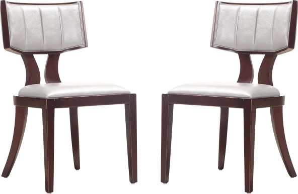 Bullnite Silver Side Chair, Set of 2