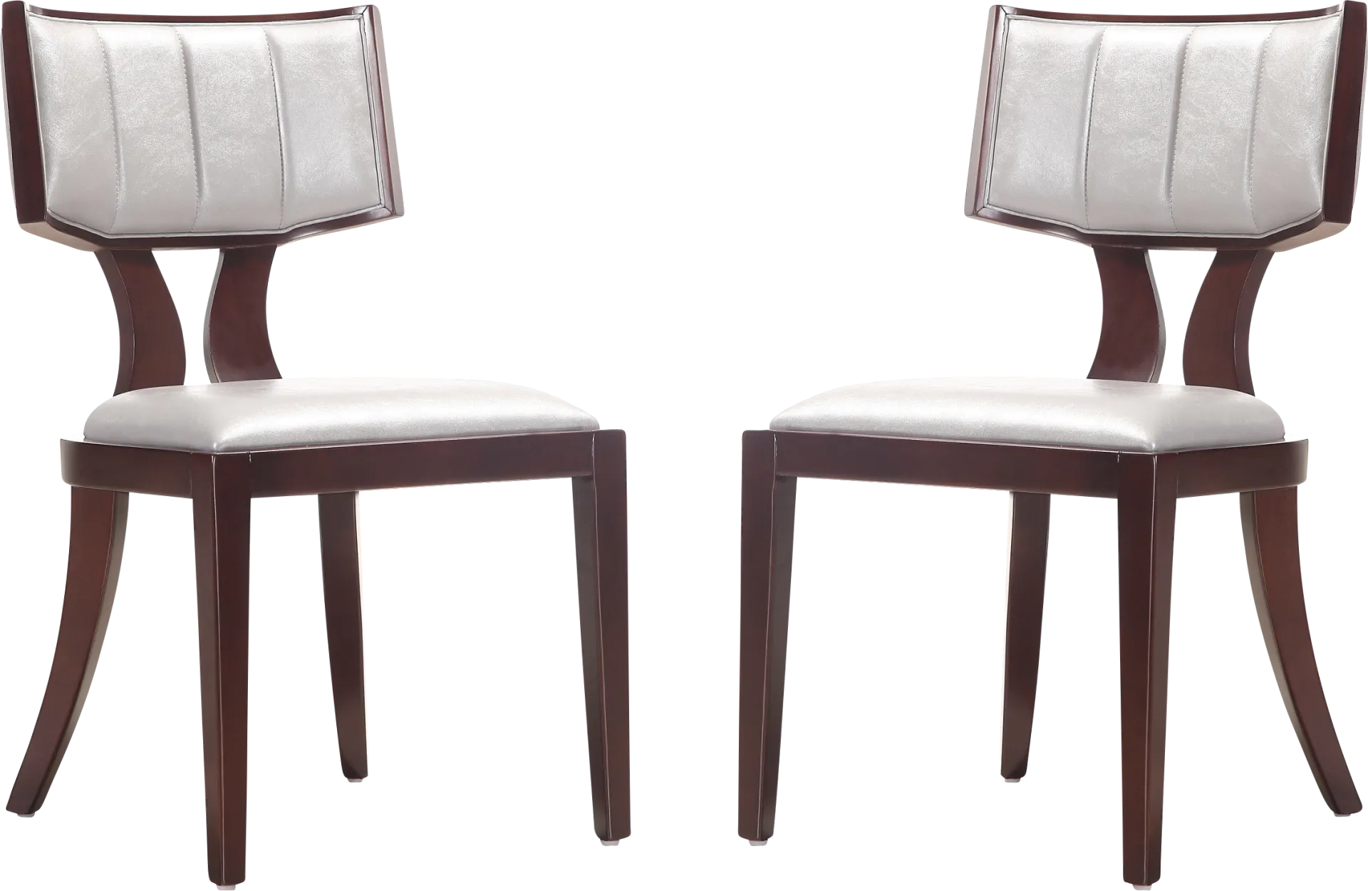 Bullnite Silver Side Chair, Set of 2 - Image 1