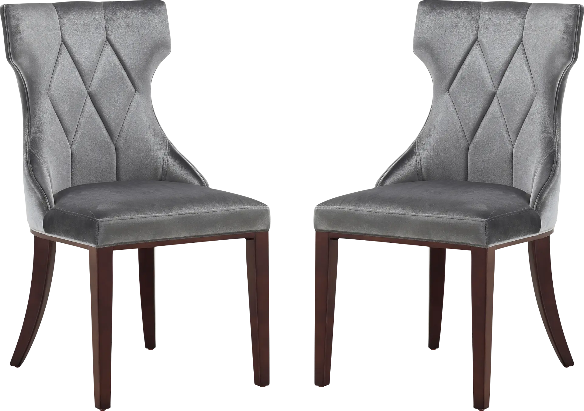 Worlddale Dark Gray Side Chair, Set of 2