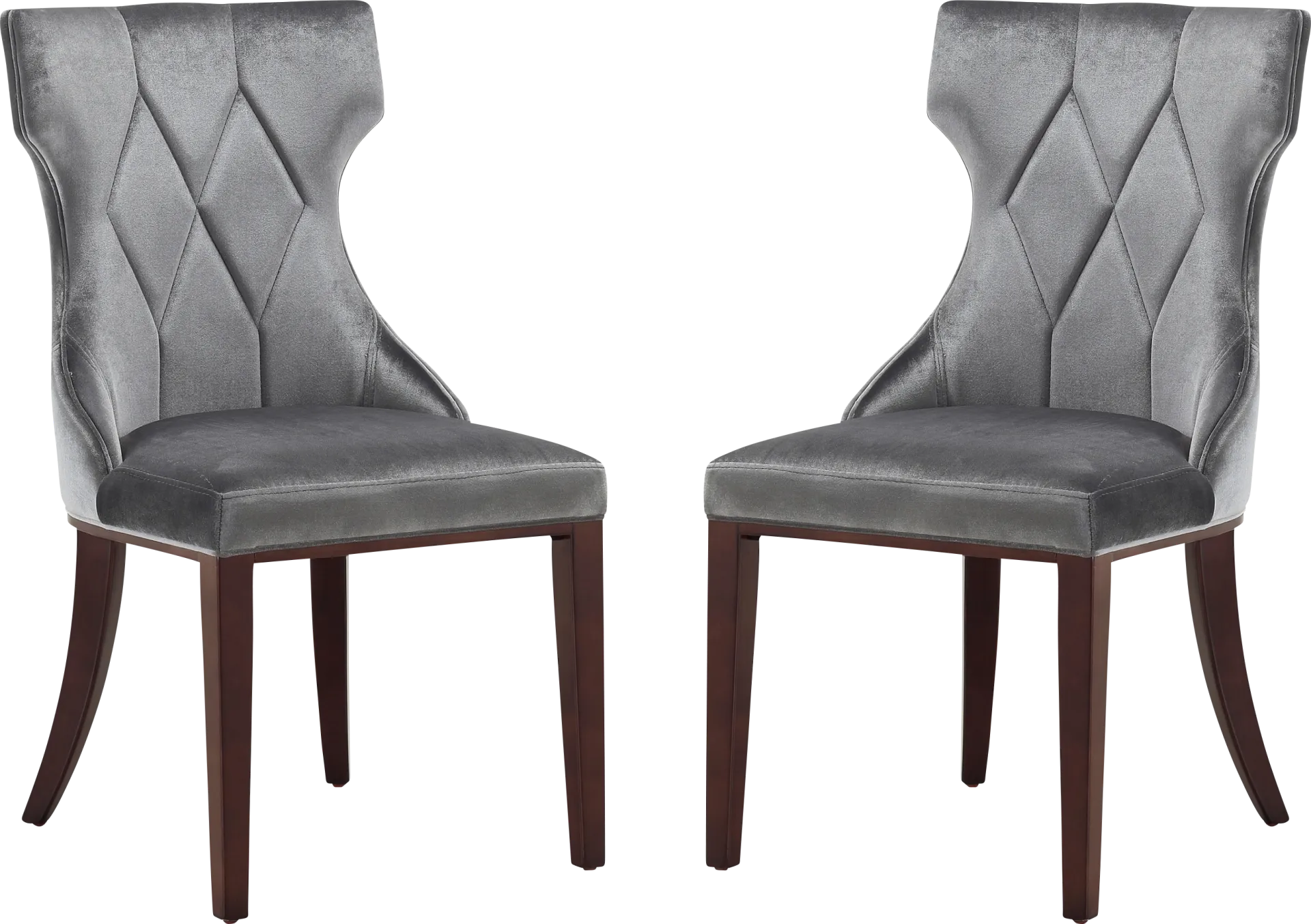 Worlddale Dark Gray Side Chair, Set of 2 - Image 1