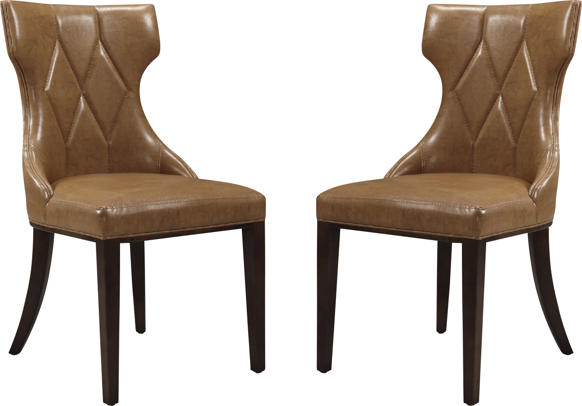 Worlddale Brown Side Chair, Set of 2 - Image 1