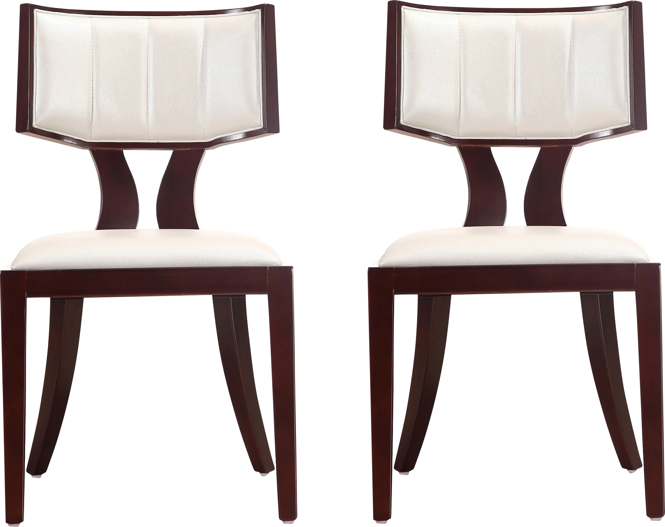 Bullnite White Side Chair, Set of 2 - Image 1