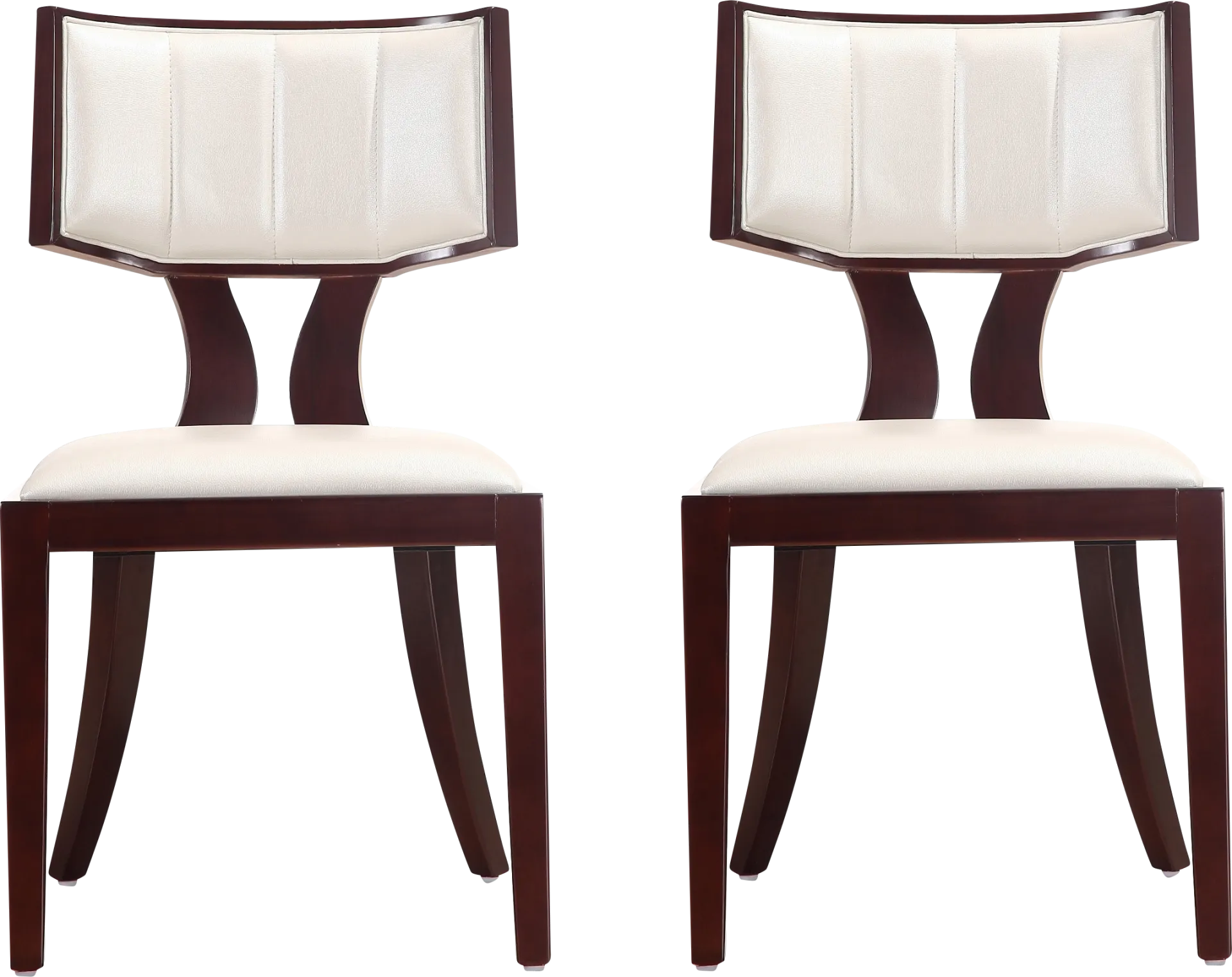 Bullnite White Side Chair, Set of 2 - Image 1