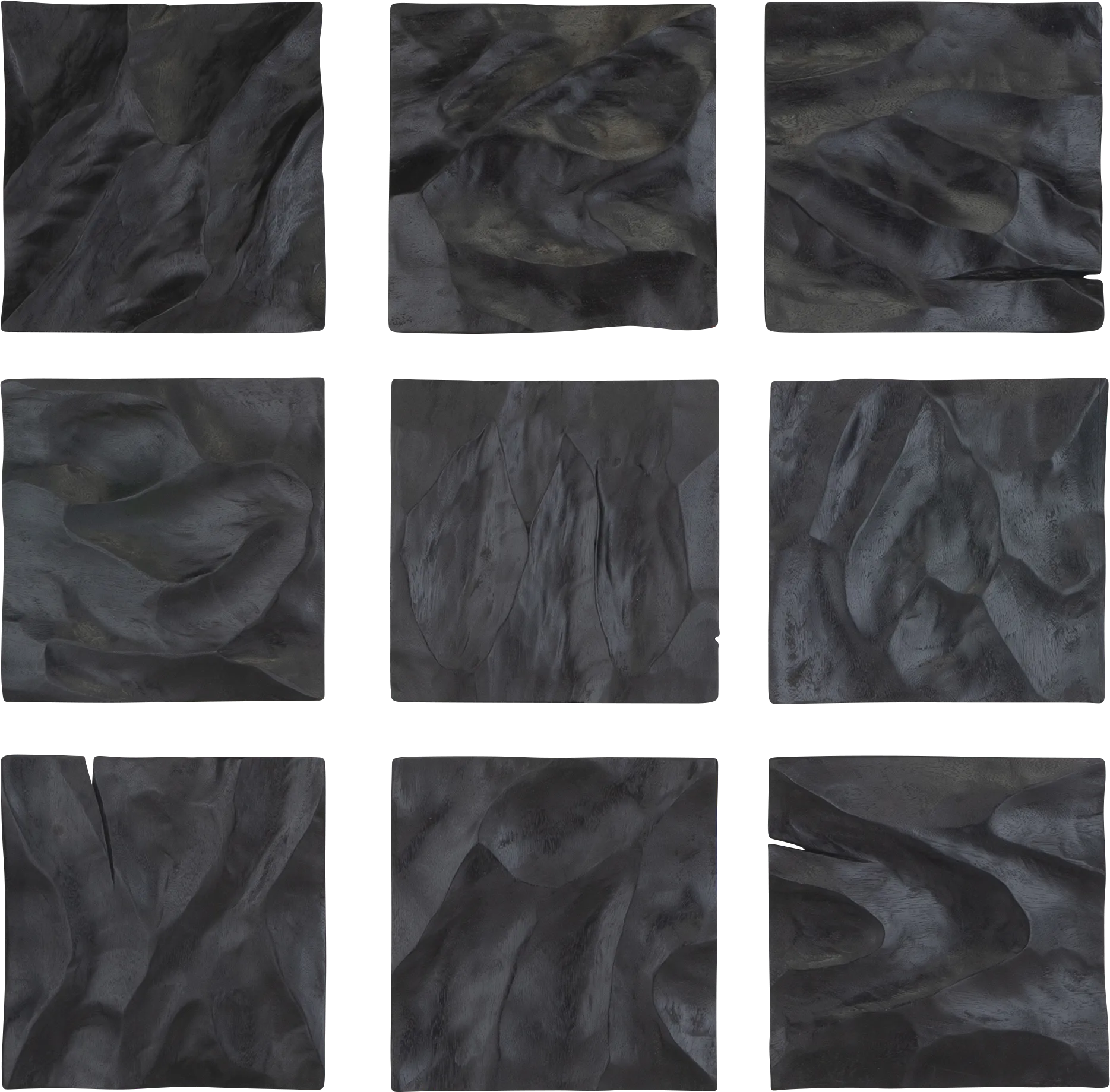 Zyros Black Wall Decor, Set of 9 - Thumbnail - Image 1