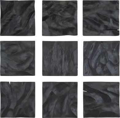 Zyros Black Wall Decor, Set of 9