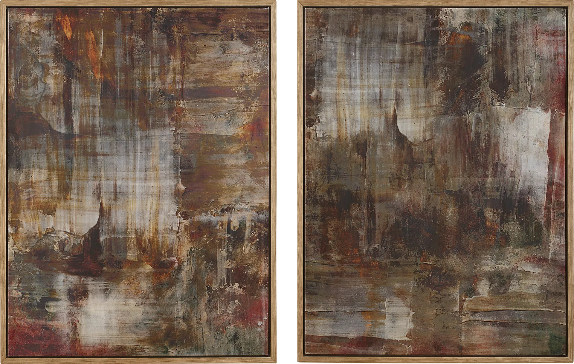 Lokil Brown Artwork, Set of 2 - Image 1