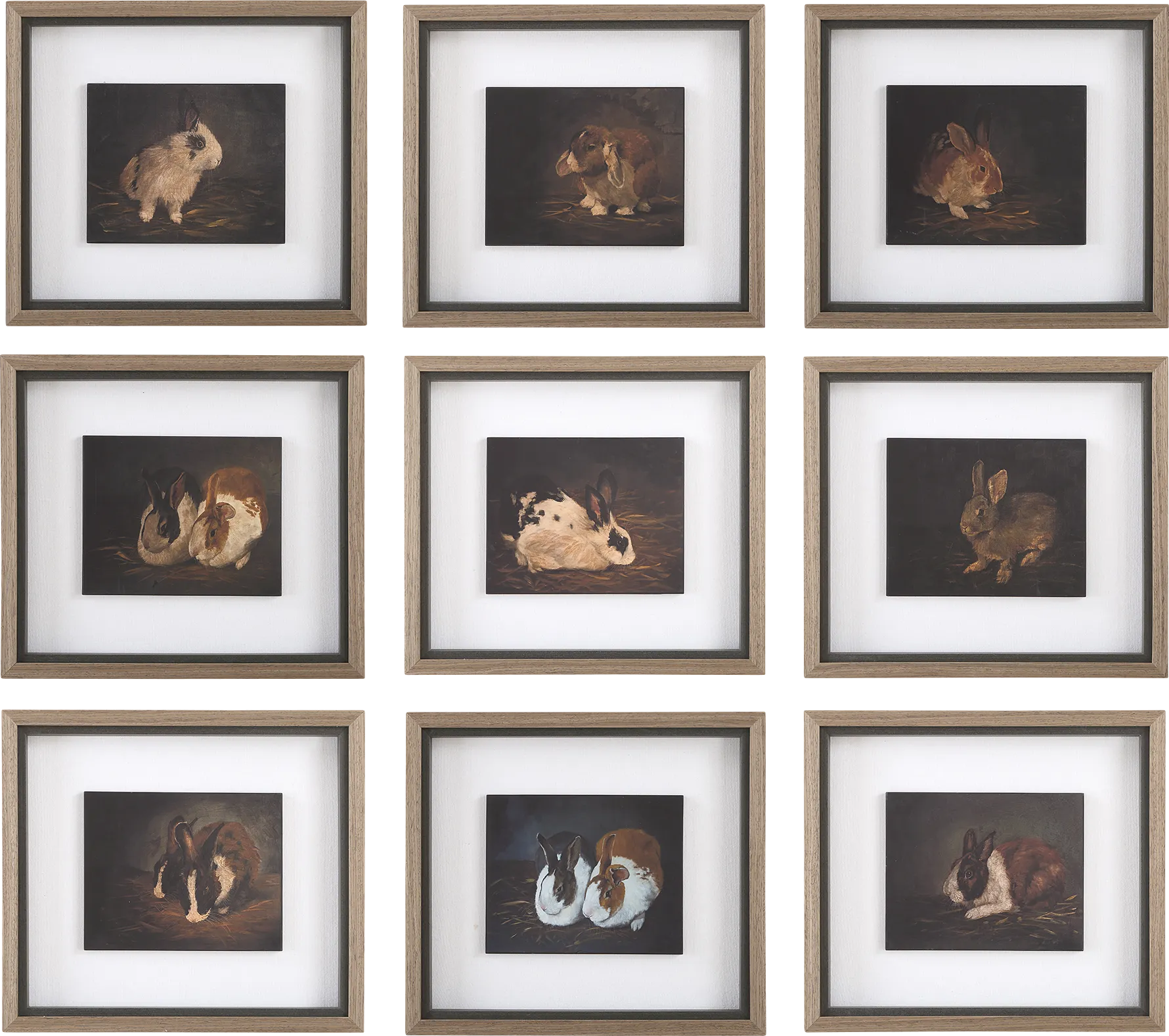 Tisha Black Artwork, Set of 9 - Thumbnail - Image 1