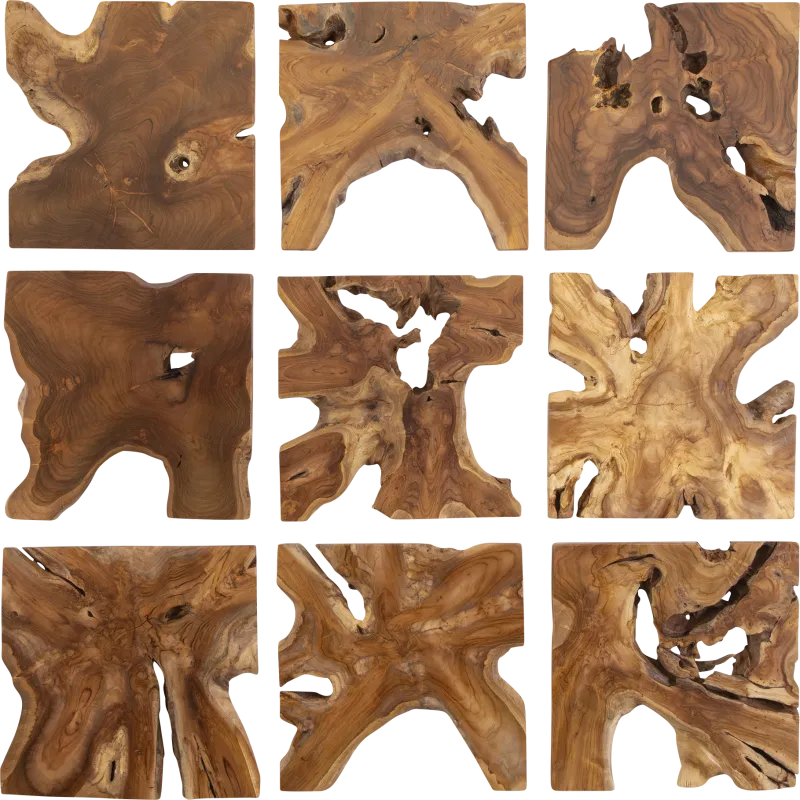 Erris Brown Wall Decor, Set of 9