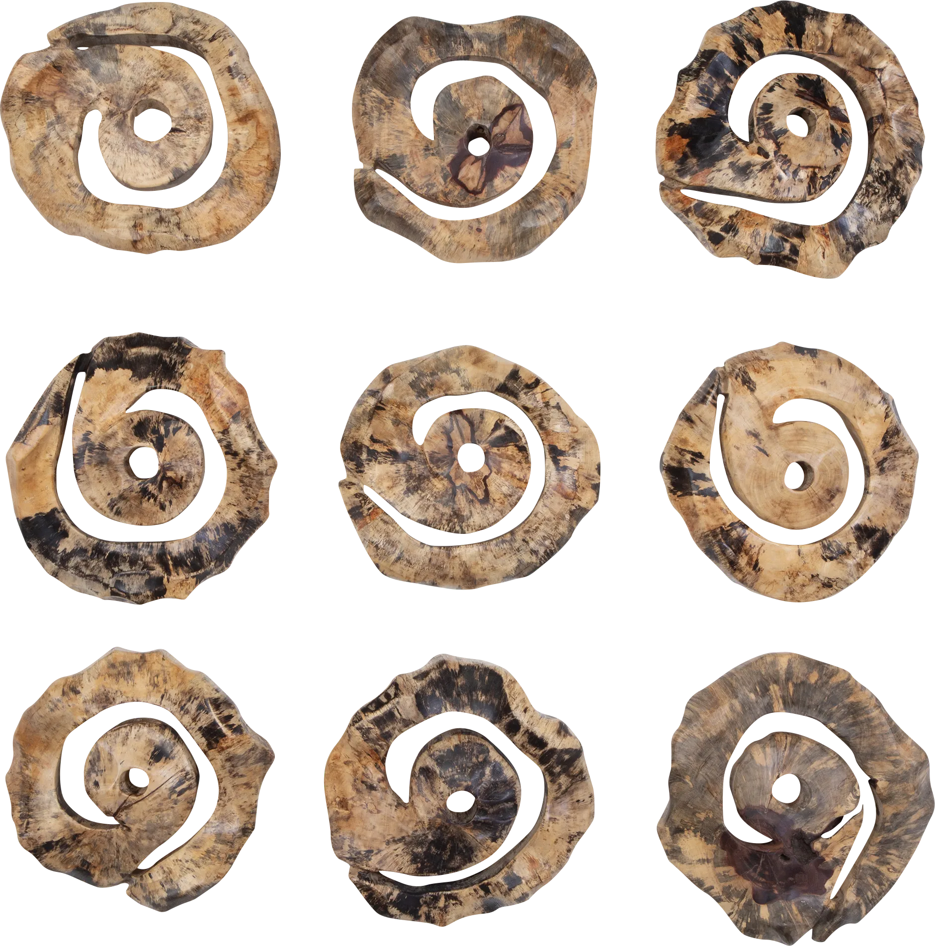 Ceska Brown Wall Decor, Set of 9 - Thumbnail - Image 1